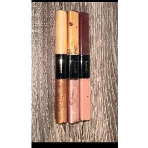 Benefit cosmetics Almost Famous Colors Shimmer Double Ended lip gloss